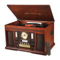 Mahogany Bluetooth Turntable with Built-in Stereo Speakers A8692