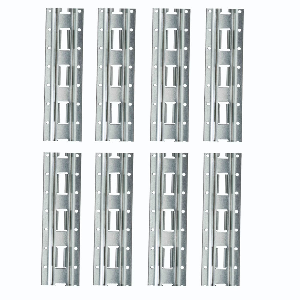 (8 Pack) 5' Vertical Galvanized Steel Bolt-On E-Track Tie-Down Rail M854309
