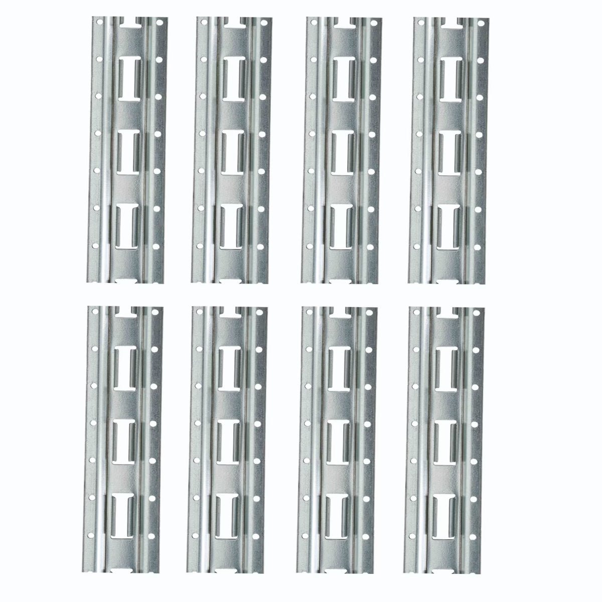 (8 Pack) 5' Vertical Galvanized Steel Bolt-On E-Track Tie-Down Rail M854309