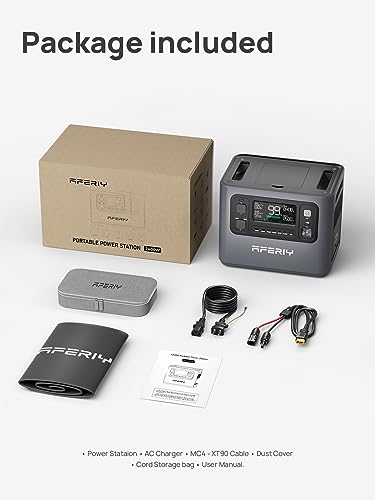 Portable Power Station 1200W 960Wh LiFePO4 Battery 4 AC Outlets R638