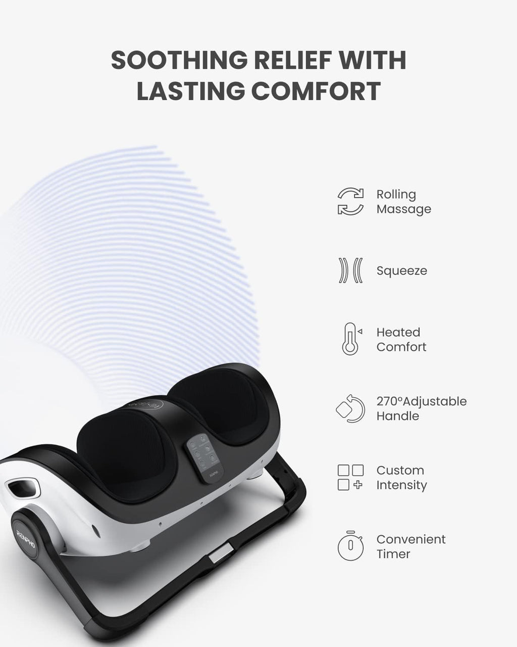 Shiatsu Foot and Calf Massager with Heat and Remote D97157