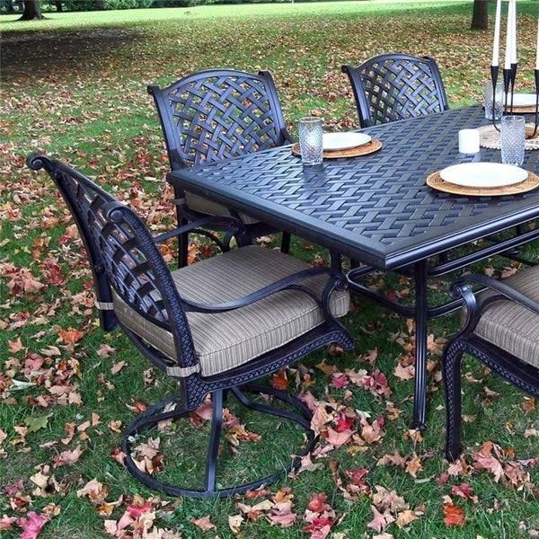 Olefin Aluminum Dining Swivel Rocker with Cushion Set of 2 B139