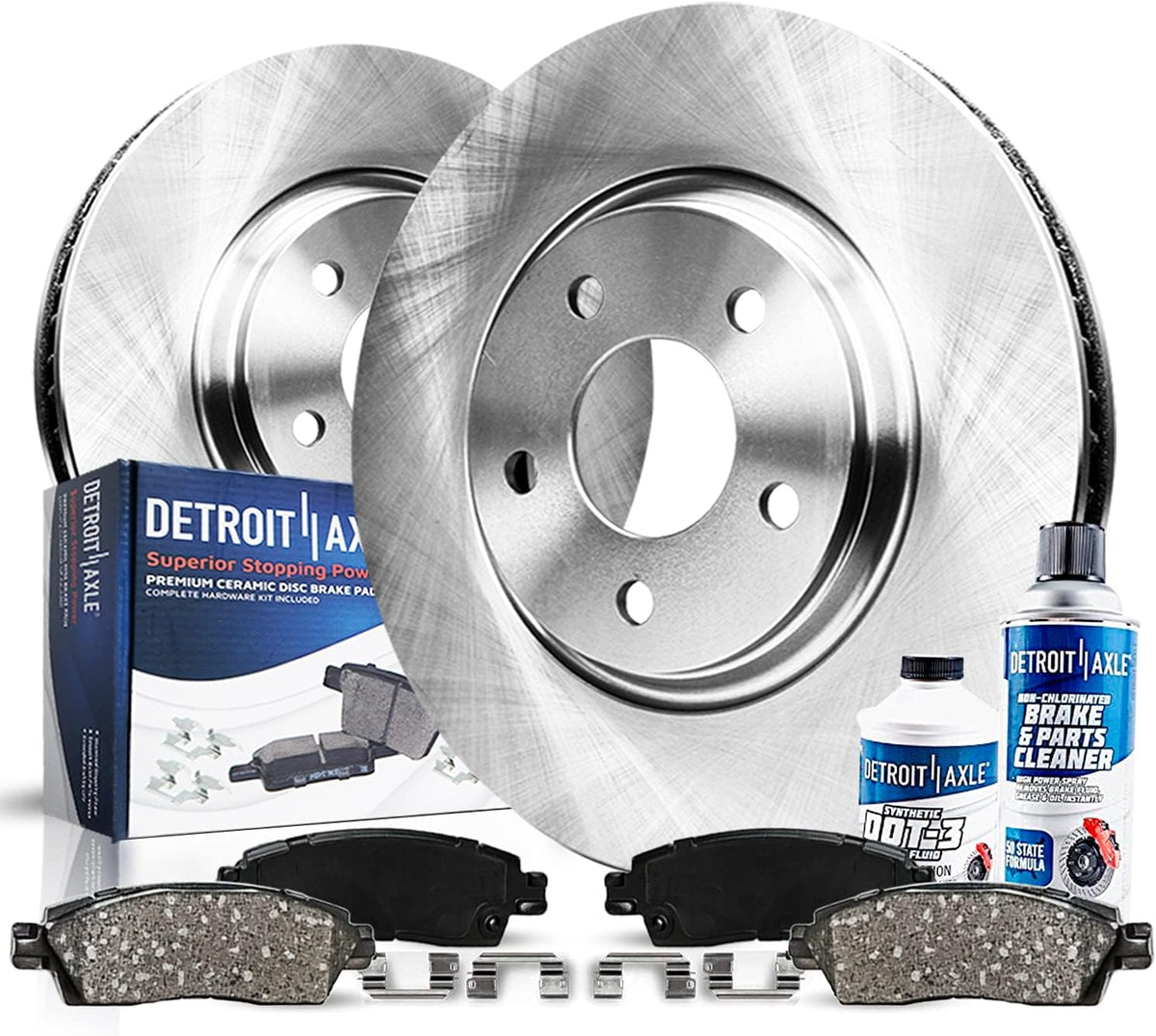 Front Brake Kit Ceramic Brake Rotors and Pads 12.64 inch J216772