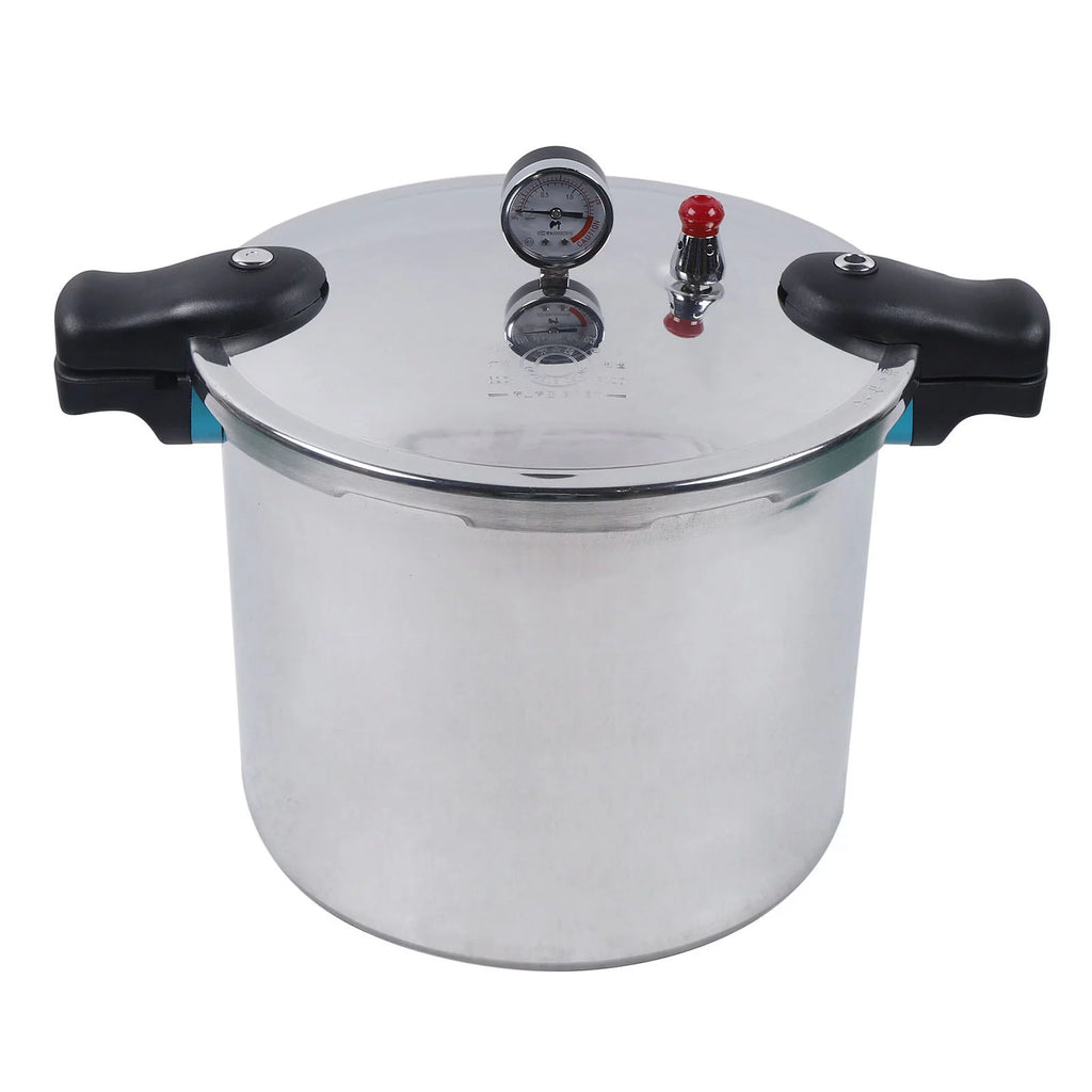 23 Quart Aluminium Pressure Canner Cooker with Gauge Release Valve M1333