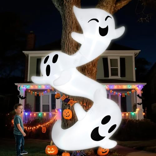8ft Light Up Inflatable Ghosts A271815