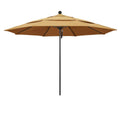 11 ft. Aluminum Market Patio Umbrella with Pulley Lift G846353