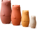 Red Silicone Matryoshka Dolls Stacking Nesting Doll Toys Set B6275