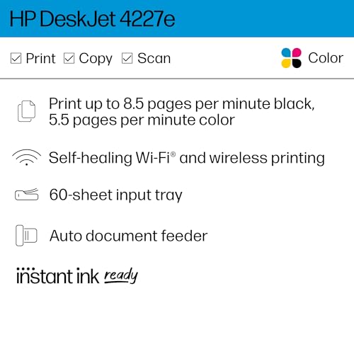 Wireless All-in-One Color Inkjet Printer Scanner Copier M693625