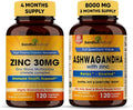 Zinc 30mg and Organic Ashwagandha Capsules R832430