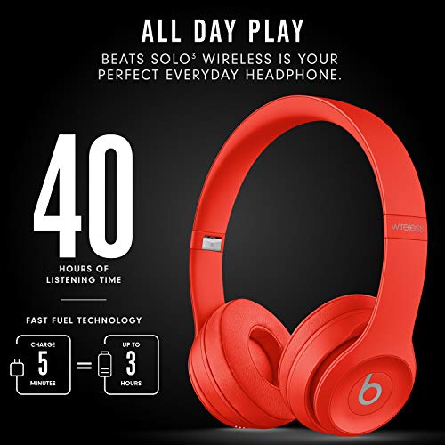 Red On-Ear Wireless Headphones with Bluetooth J58730