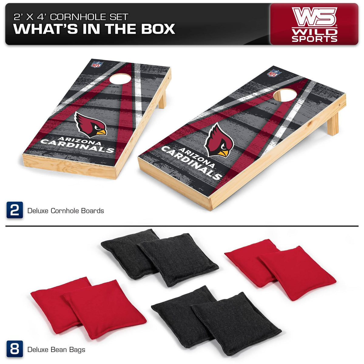 Arizona Cardinals Cornhole Board Q238699