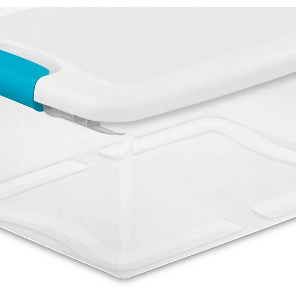 15-Qt. Clear Stackable Latching Storage Box Container (96 Pack) Y82303