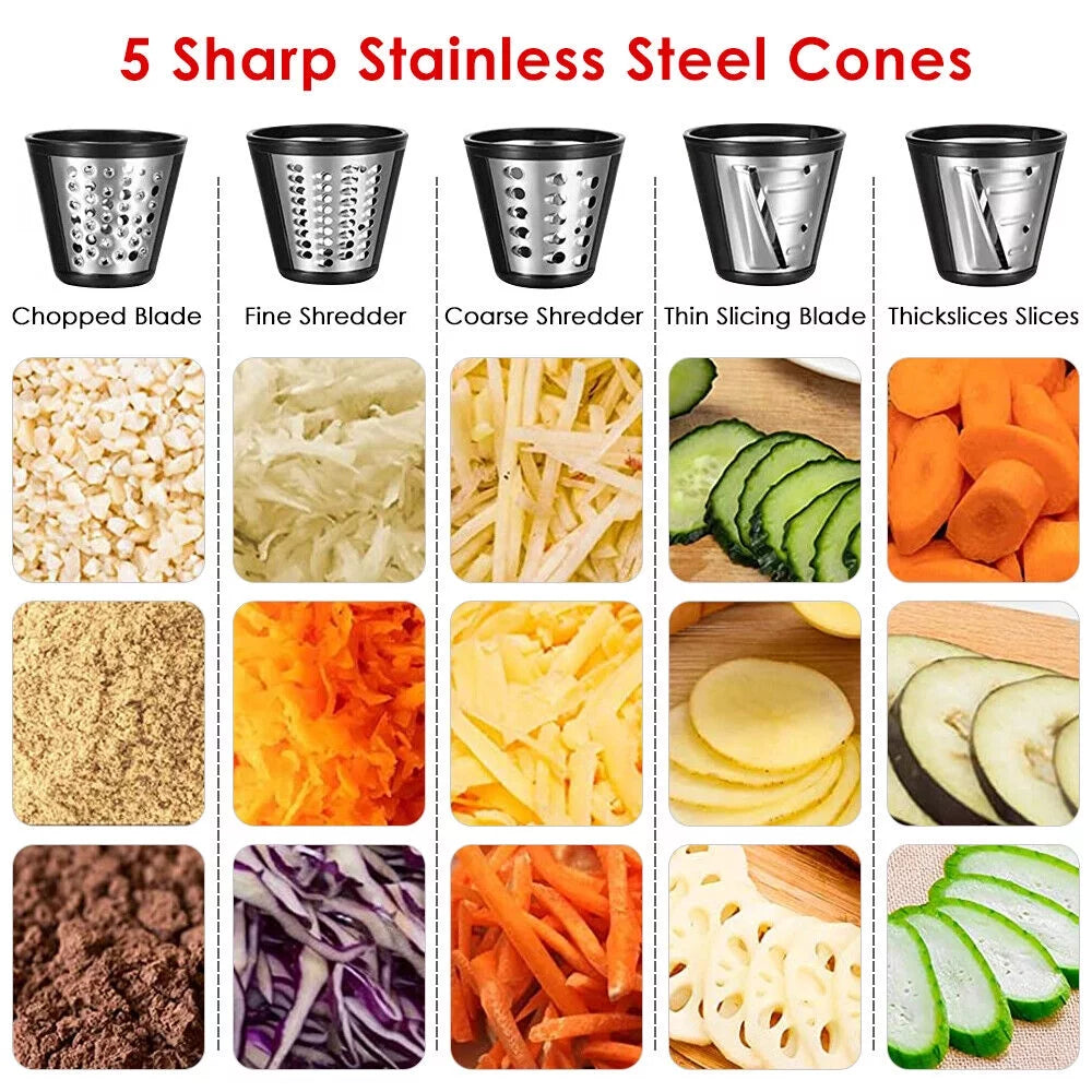 Electric Cheese Grater, Electric Slicer Shredder, Chopper P602886