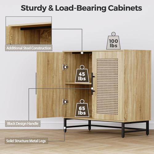 Oak Fluted Storage Cabinet R160