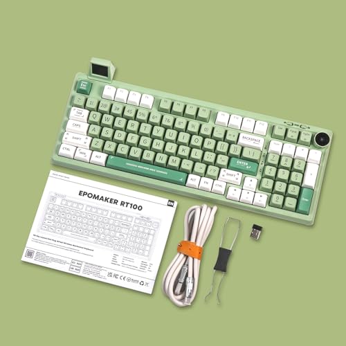 97 Keys Gasket Mechanical Keyboard with Customizable Display Screen, Knob, Hot Swappable Socket, 5000mAh Battery T2630
