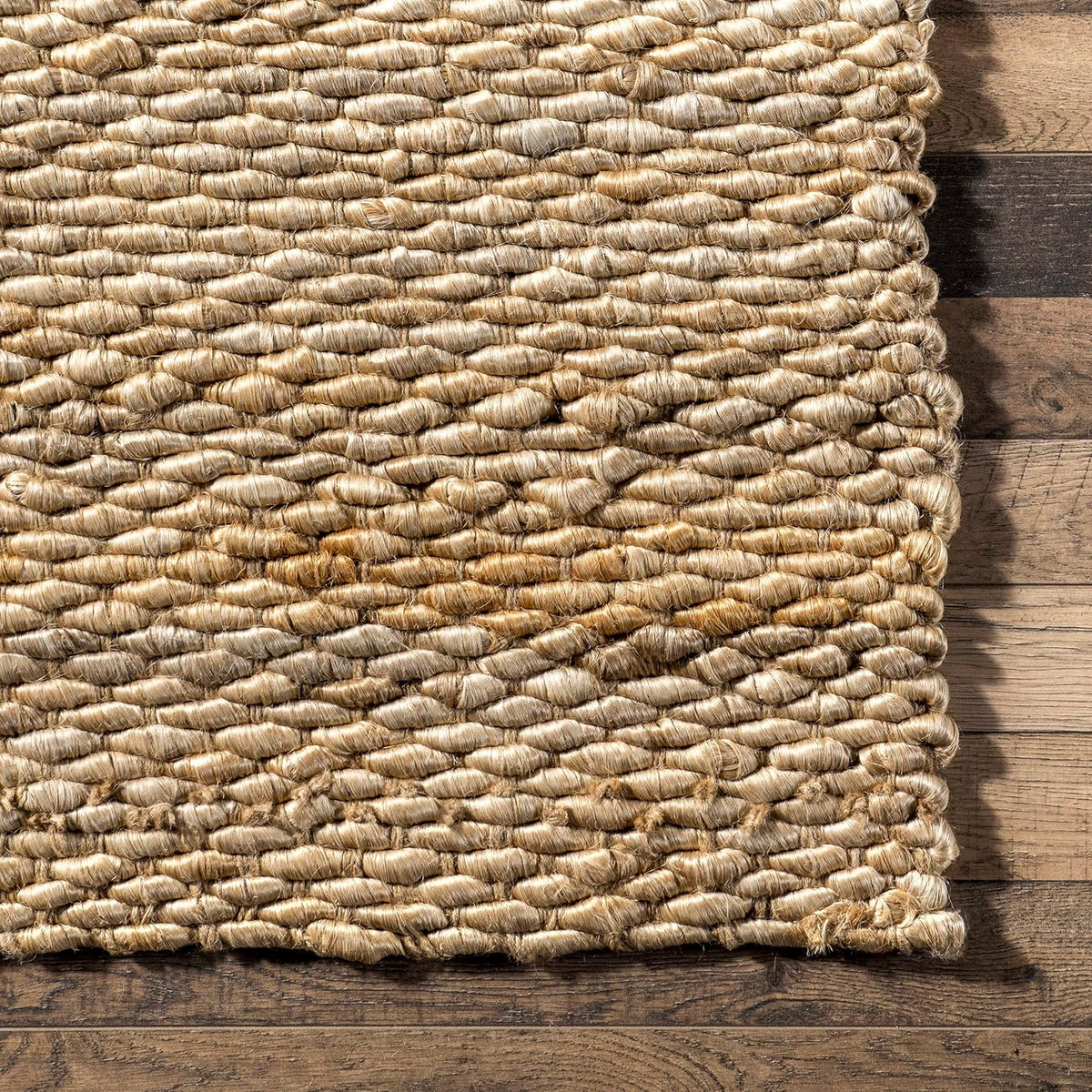 Natural Hand Woven Jute Area Rug, 5x8 U982