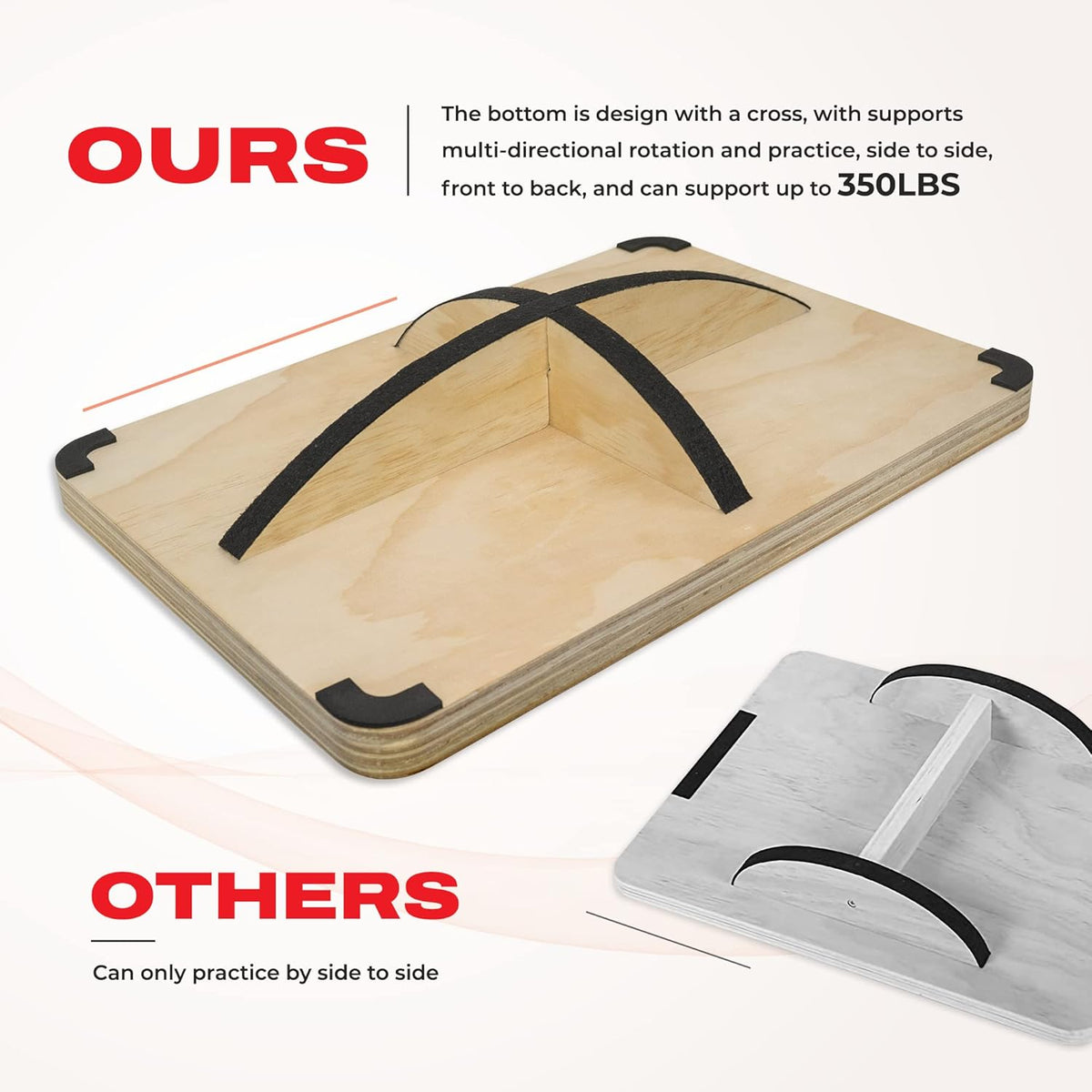 3-In-1 Wooden Balance Board M24769