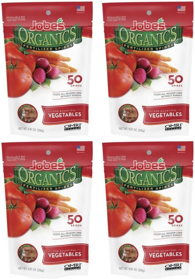 50 Spikes per Package (4-Pack) Vegetable & Tomato Fertilizer Spikes A35068