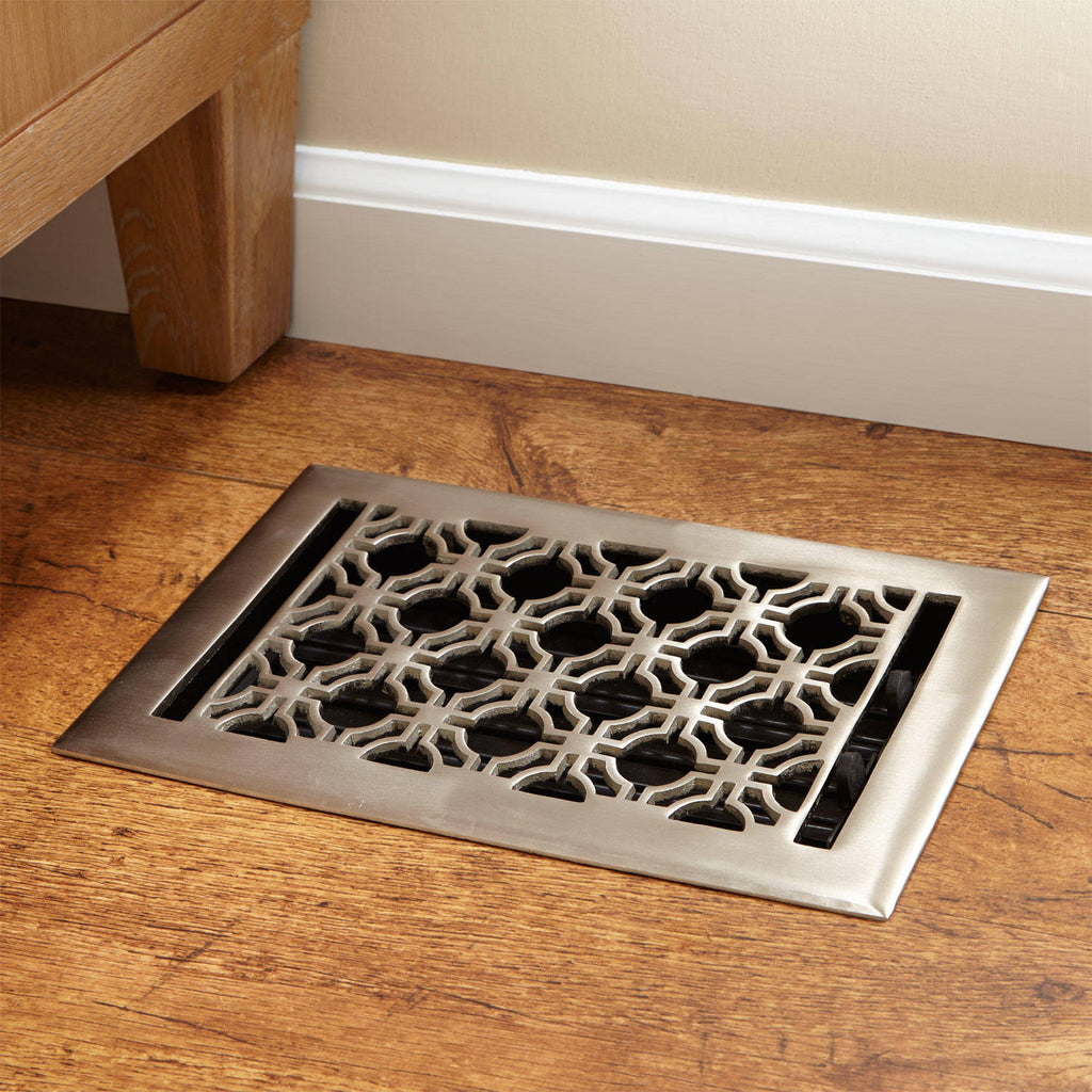 Polished Brass Floor Register S447