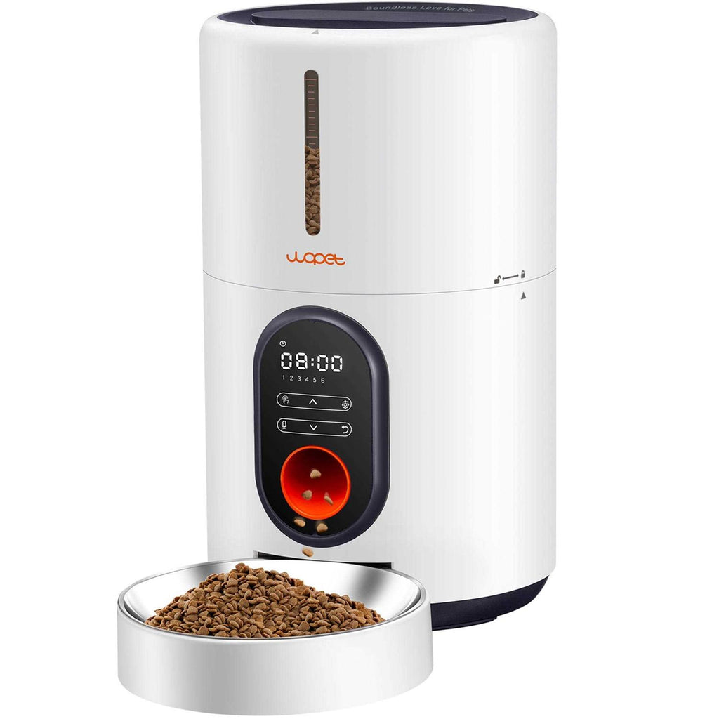 Automatic Dog and Cat Food Dispenser with Stainless Steel Bowl L651