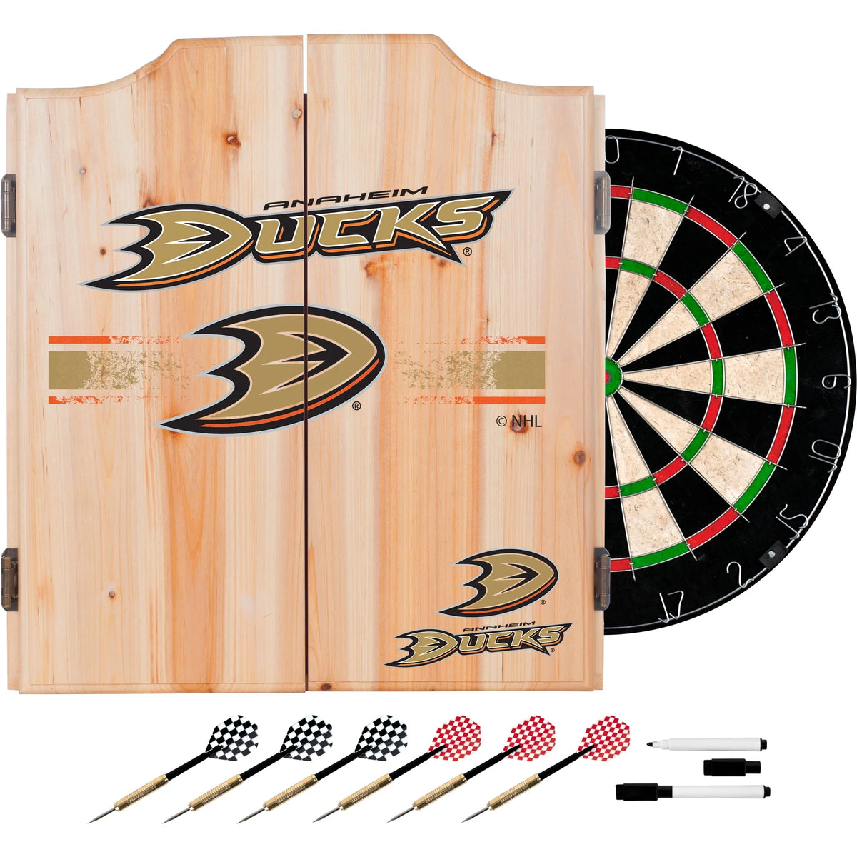 Dart Cabinet Set with Darts and Board V225