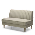 Beige Armless Loveseat W200