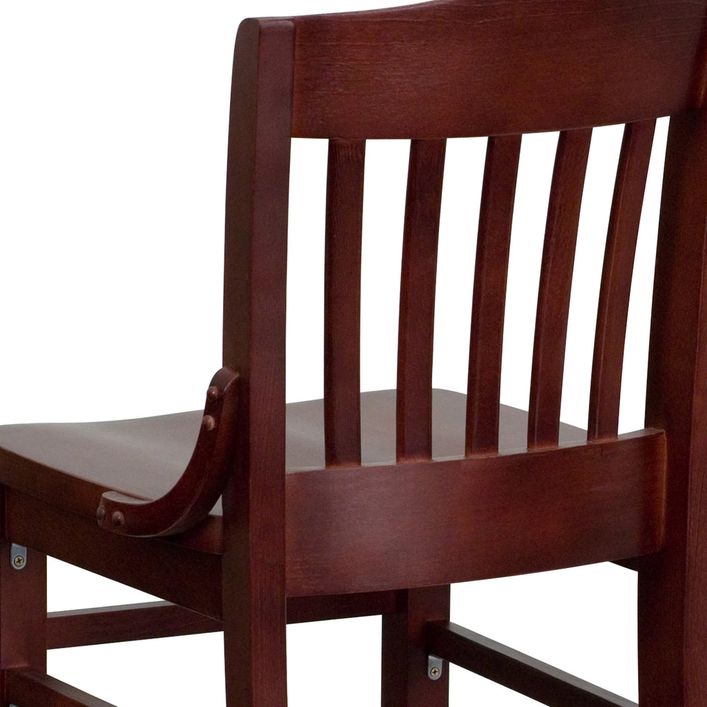Mahogany Wood Barstool R45619