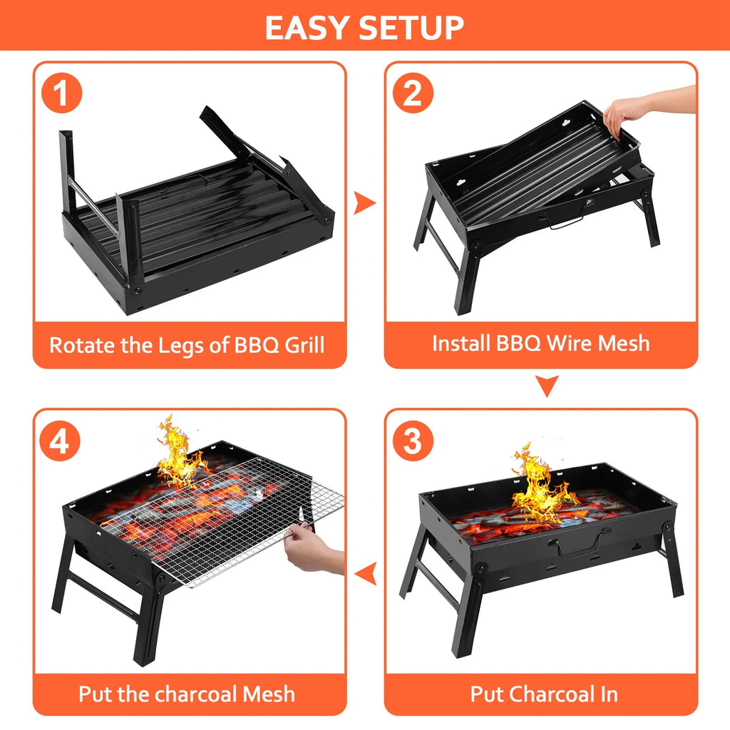 Portable Foldable Charcoal Grill G6090