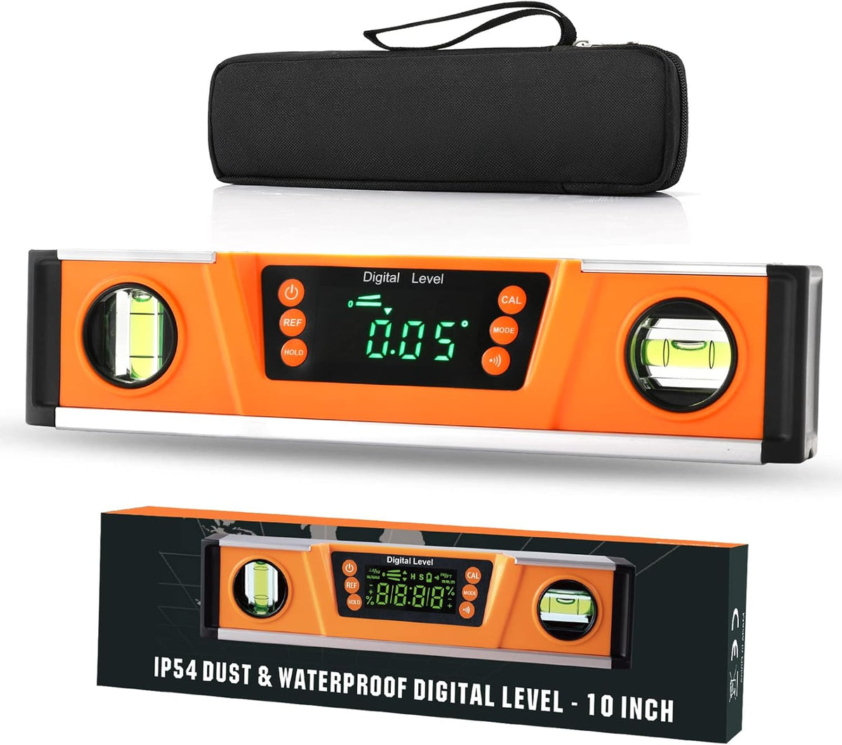 10-Inch Digital Torpedo Level with Carrying Bag N812