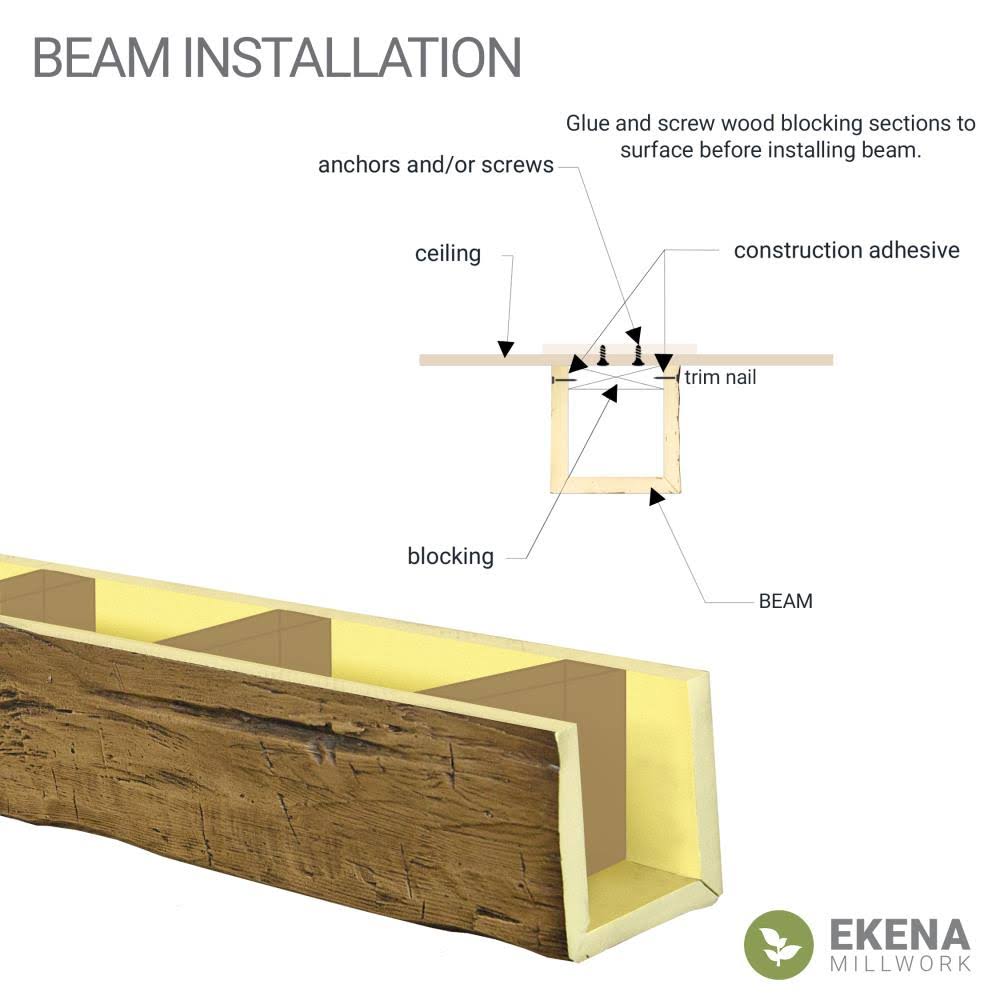 Natural Faux Wood Ceiling Beam E938927