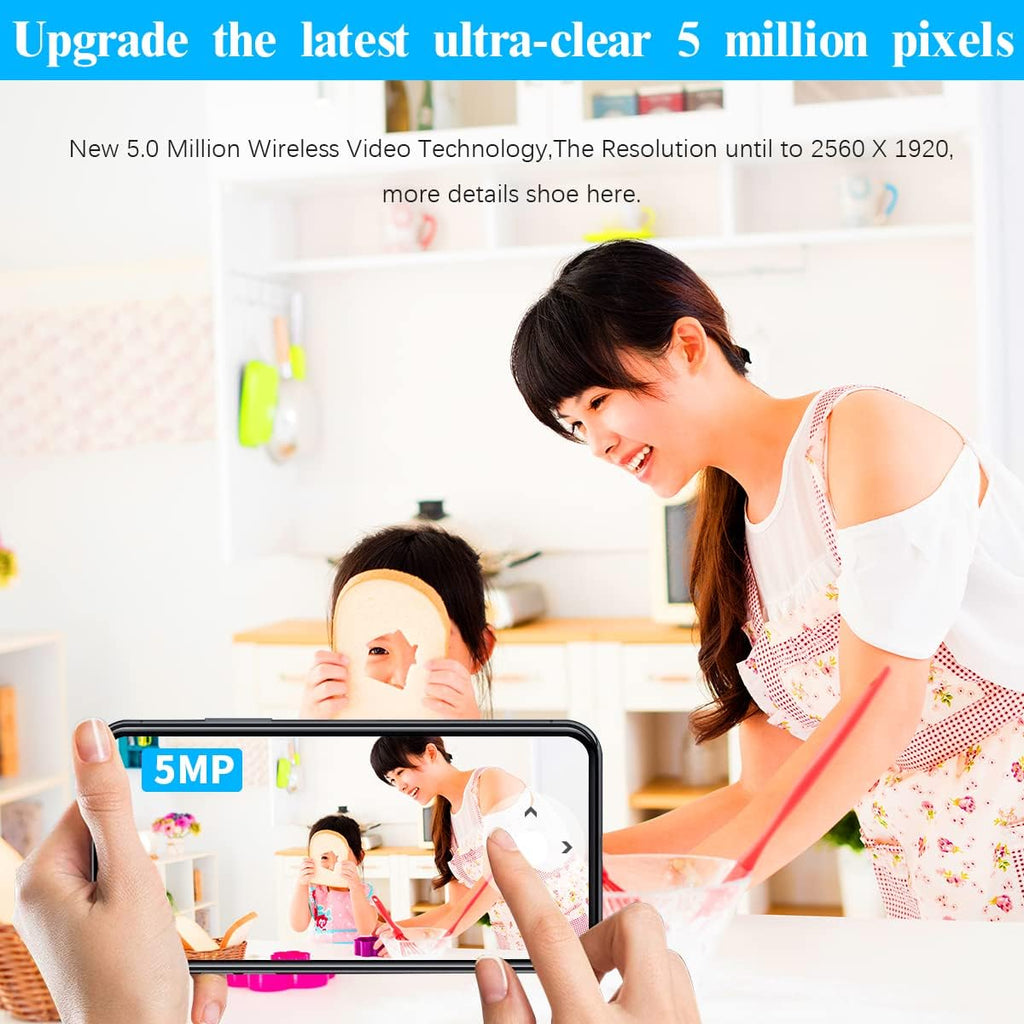 3K 5.0MP Wireless Security Camera System with 2TB Hard Drive E1382