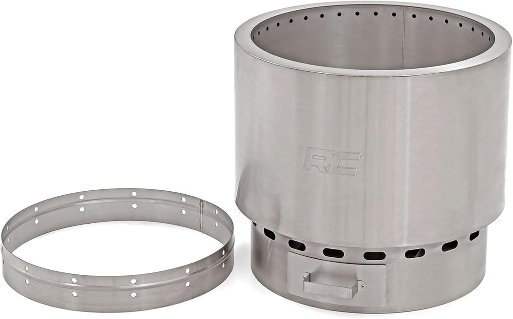 Stainless Steel Smokeless Fire Pit with Carry Bag X9757