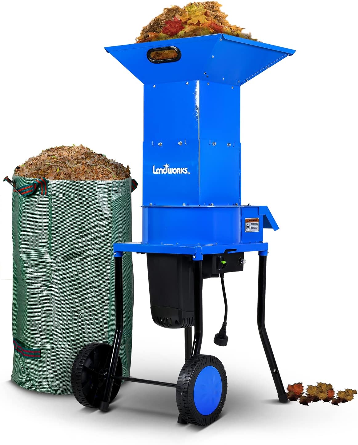 Electric Leaf Mulcher Shredder 120V AC 11" Cutting Blade A3196