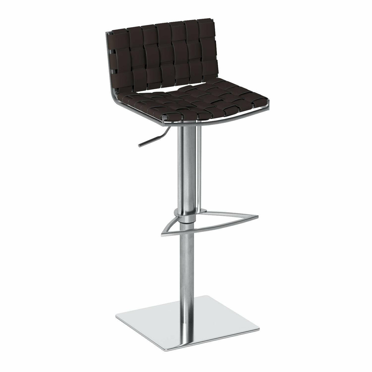 Brown Gas Lift Swivel Bar Stool B56274