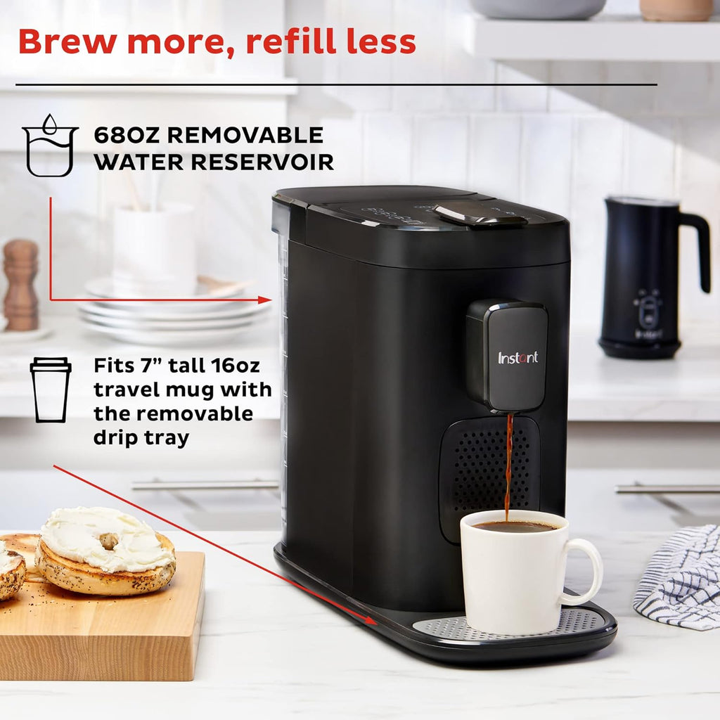 3-in-1 Espresso, K-Cup Pod and Ground Coffee Maker with Reusable Coffee Pod, 2 to 12oz Brew Sizes, 68oz Reservoir W3527