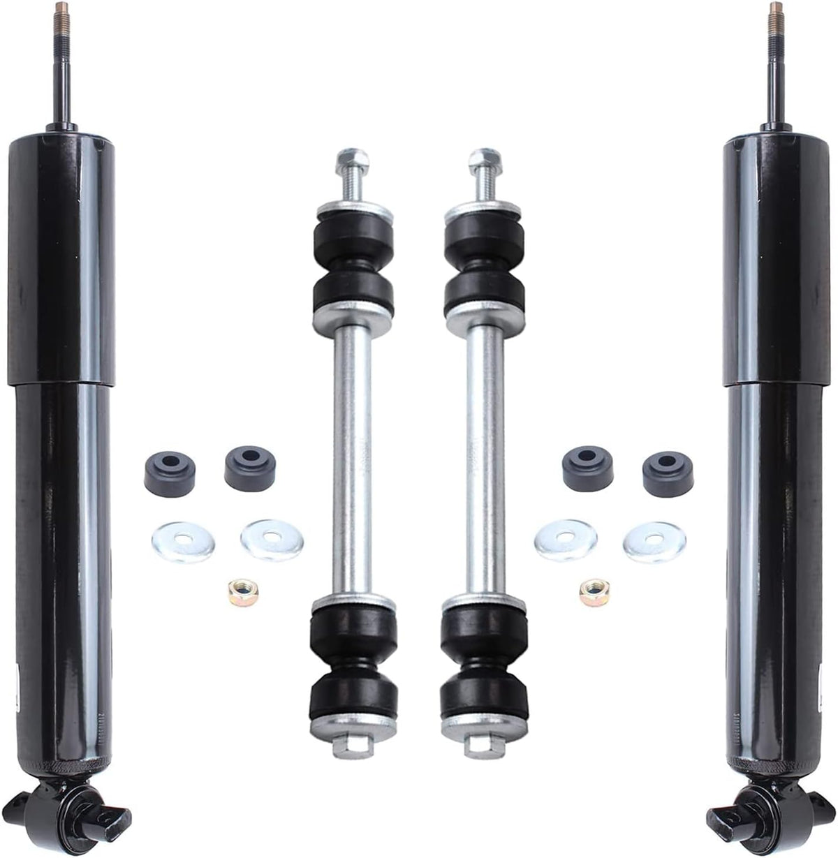 Front Shocks & Sway Bar End Link 4pc Kit for 2WD 1999-2006 Chevy Silverado 1500 GMC Sierra 1500 F9618