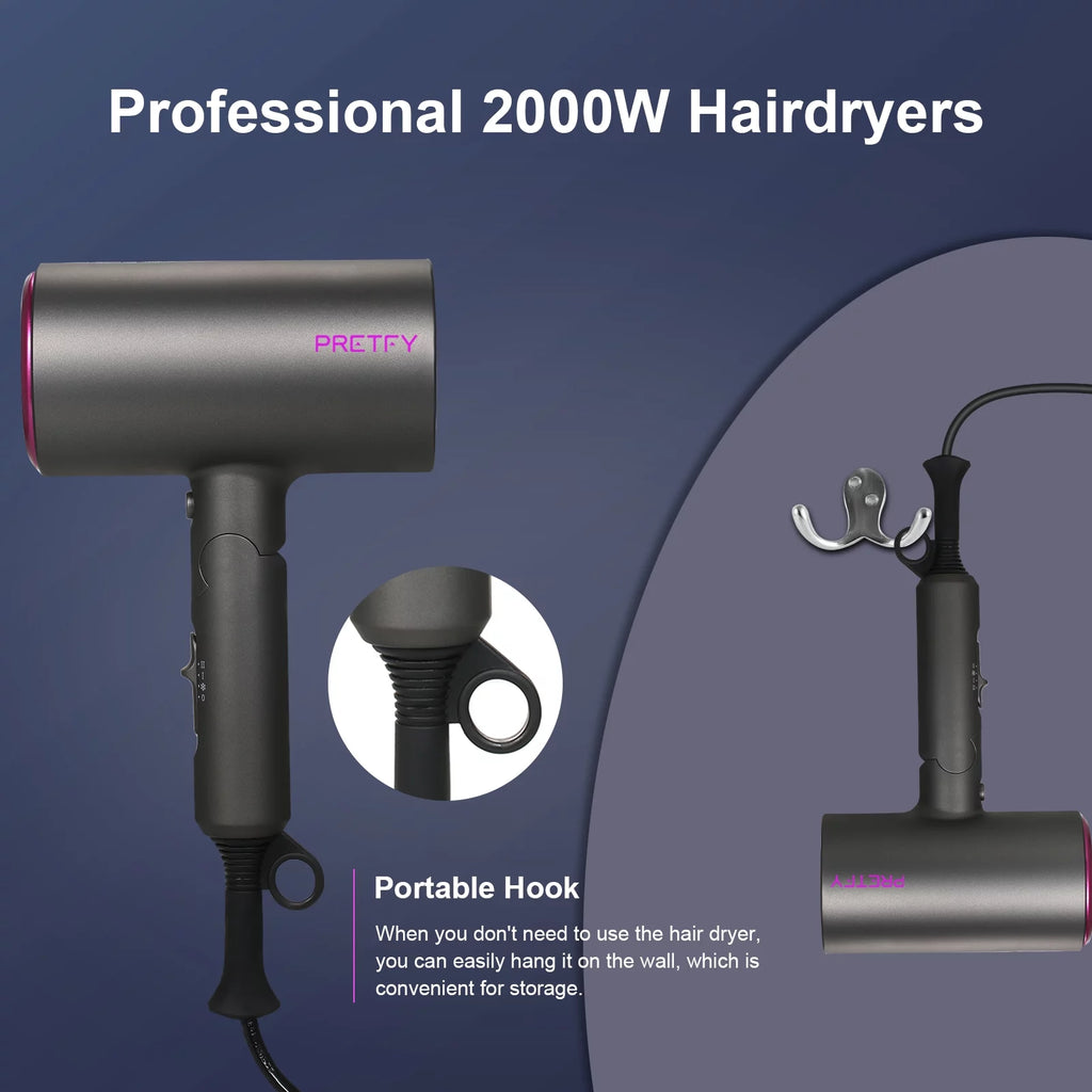 1800W Professional Ionic Hair Dryer V3677