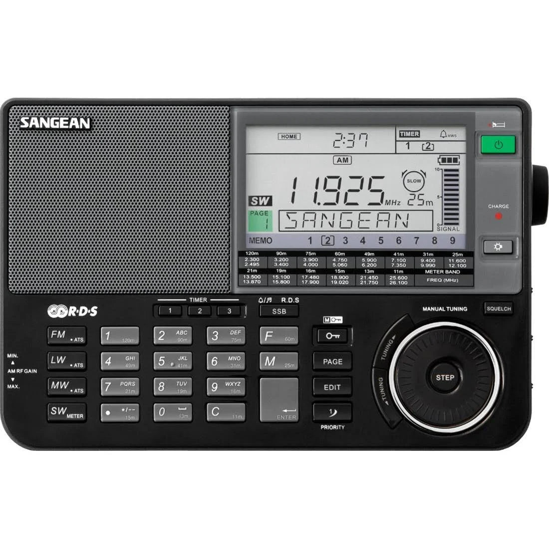 Black Portable Radio with Antenna C182715
