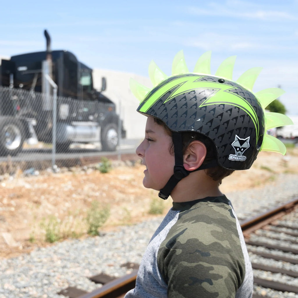 Green Bike Helmet Child 5+ 50-54cm K357