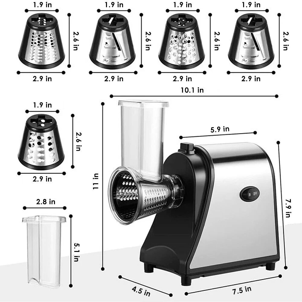 Electric Cheese Grater, Electric Slicer Shredder, Chopper P602886