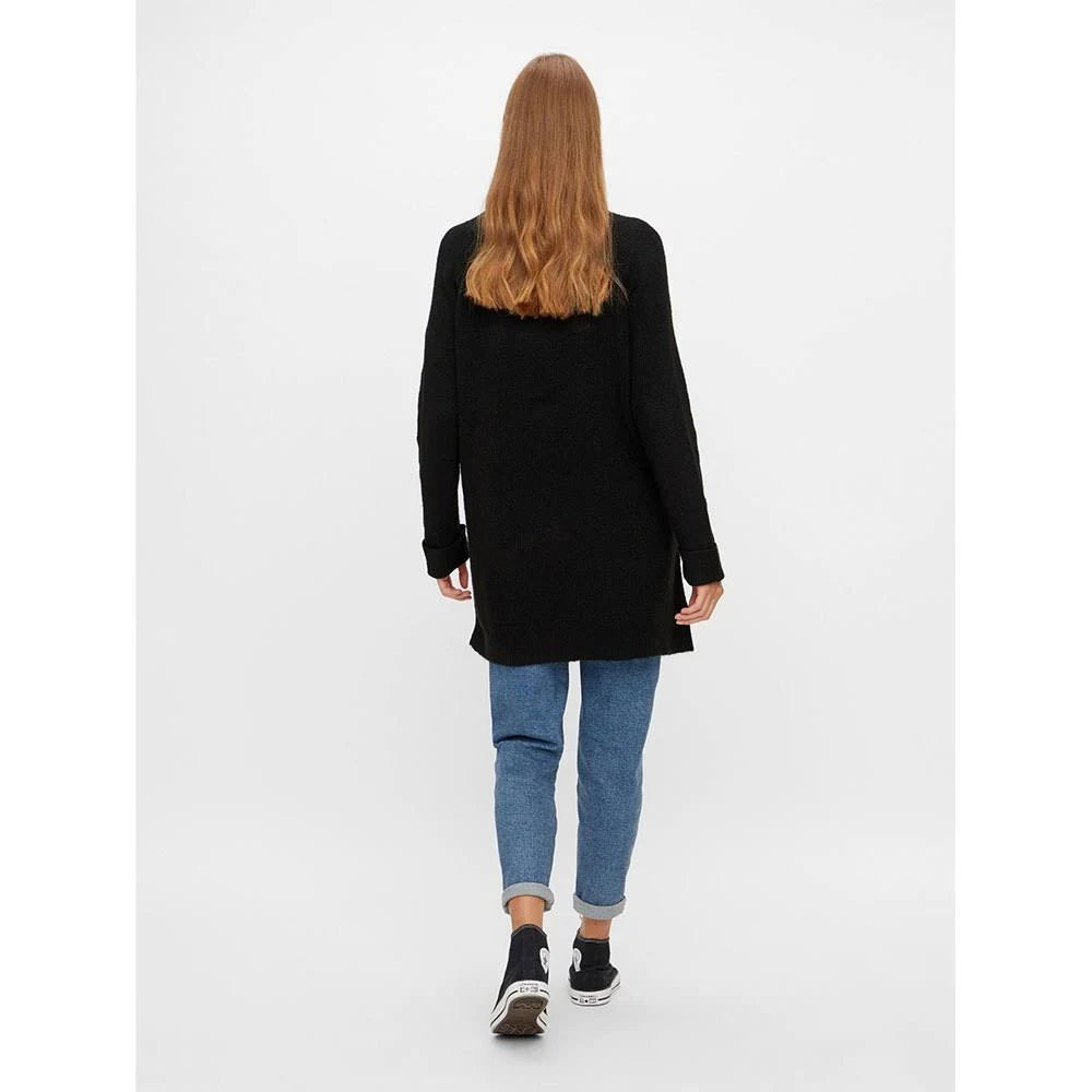 Longline Cardigan in Black K8930