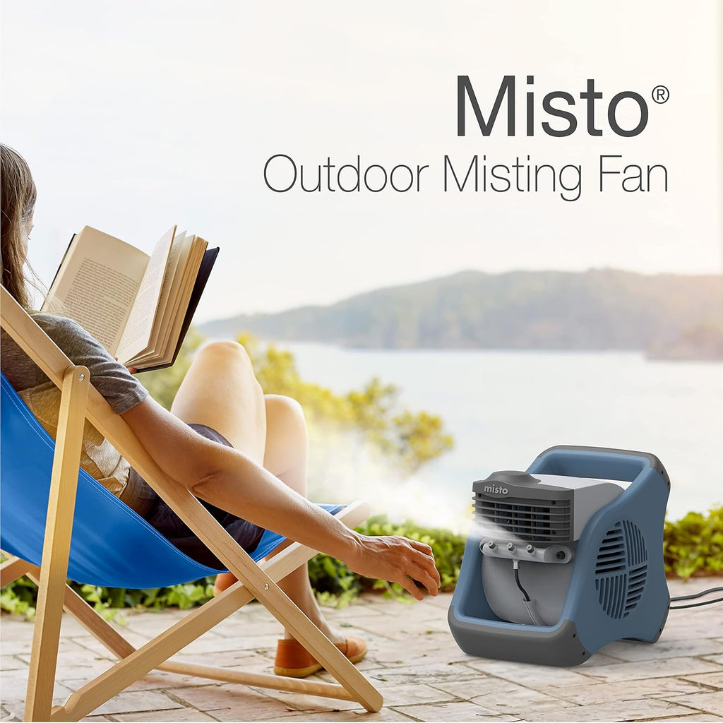 Blue Outdoor Misting Fan Q82186
