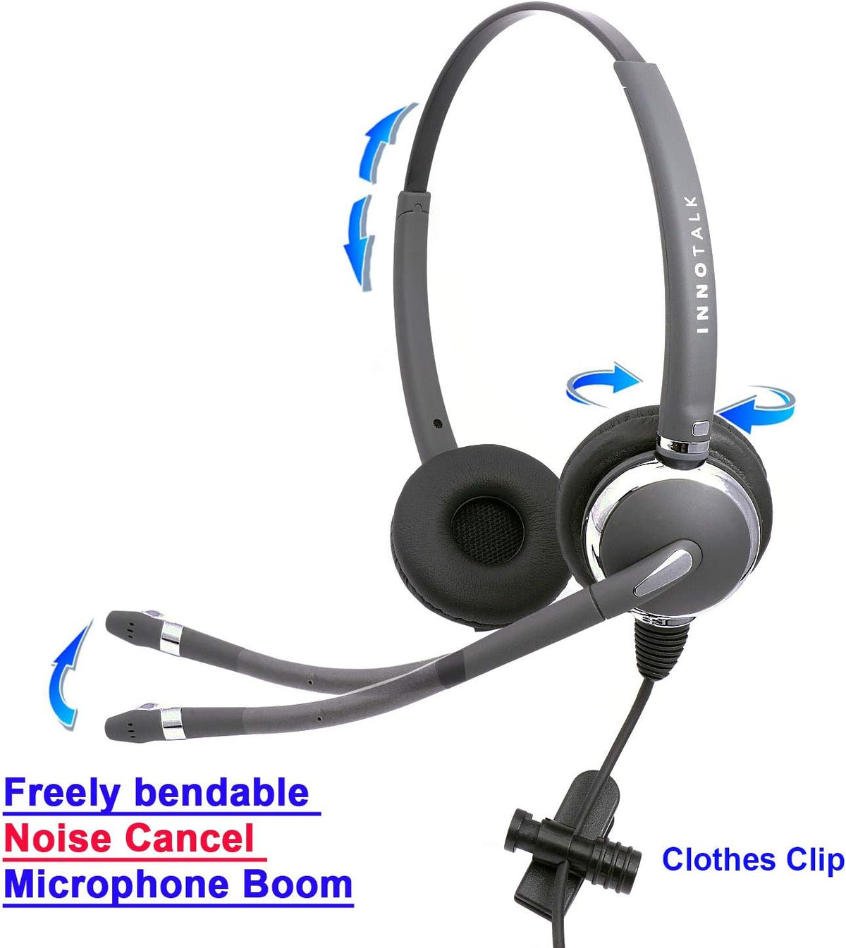 Noise Cancelling Binaural Headset with Quick Disconnect Cord J99800