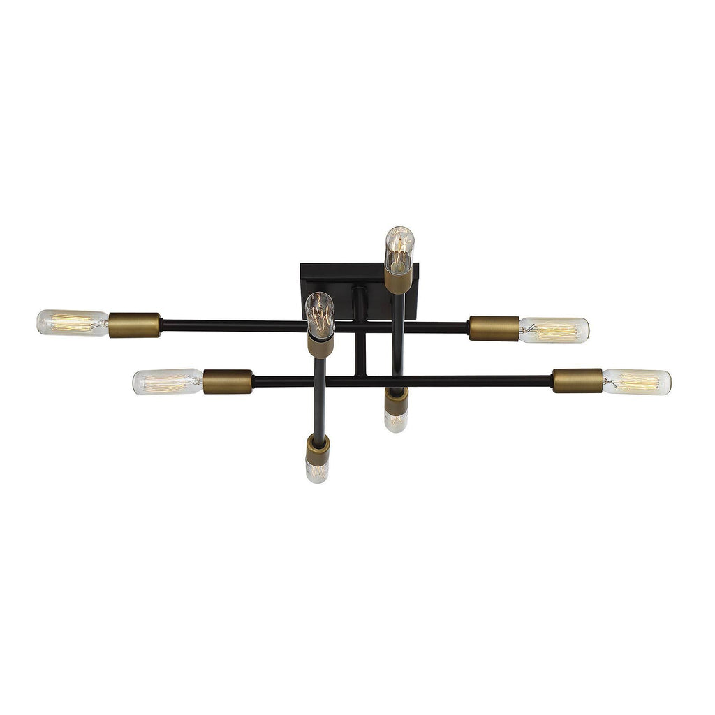 Bronze 8 Light Semi Flush Z5825