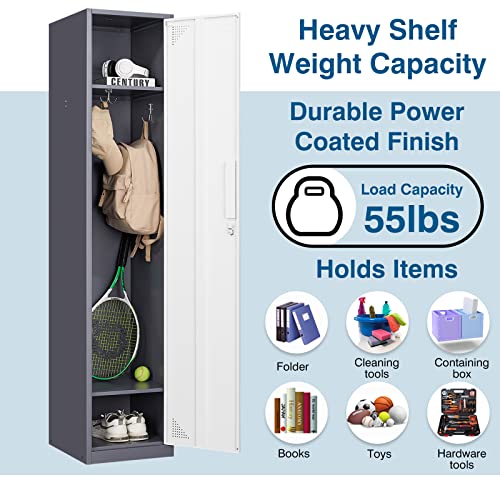 4 Door Steel Locker Cabinet with Lock and Keys Y126