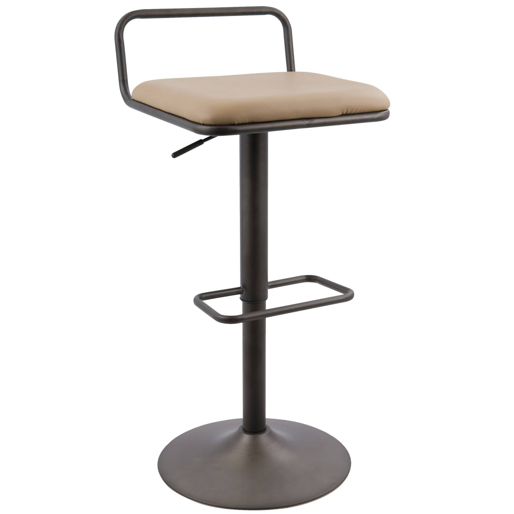 Set of 2 Antique Camel Barstool R759