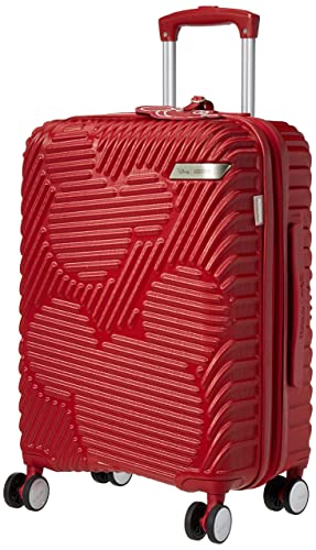 Red Carry-On 20-Inch Hardside Expandable Luggage with Spinner Wheels N808