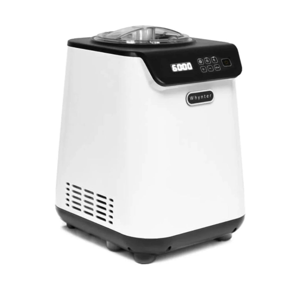 1.28 Quart Automatic Ice Cream Maker with Stainless Steel Bowl White Y441