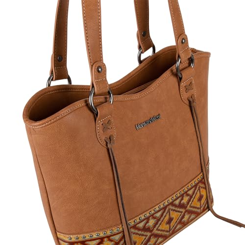 Western Tote Bag Tooled Shoulder Top Handle Handbag R451935