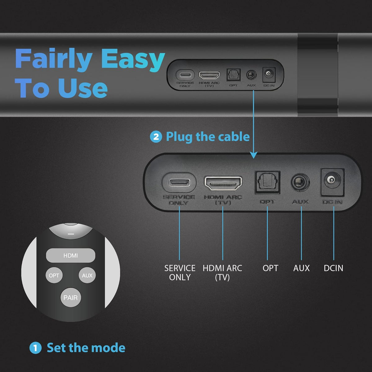 Sound Bar with Bluetooth 5.0 and 4 Speakers O7494